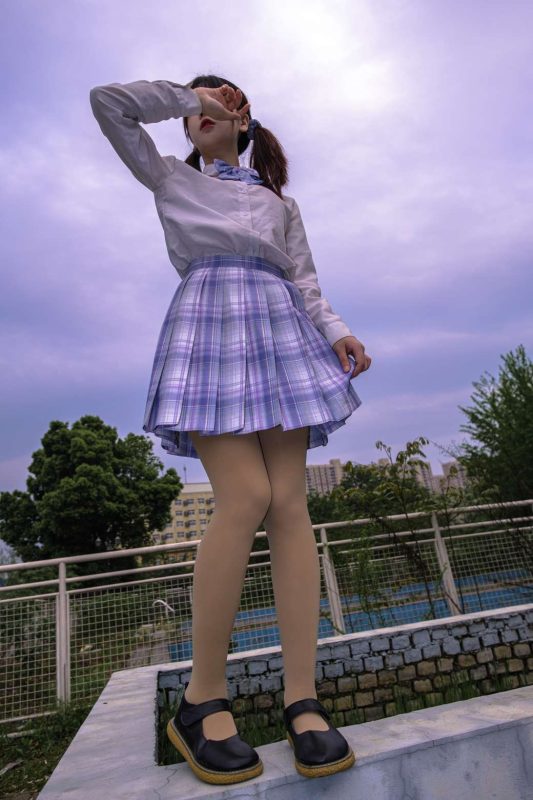 森萝财团 月下.001 格子JK裙高中萌妹[76P]-虎绰