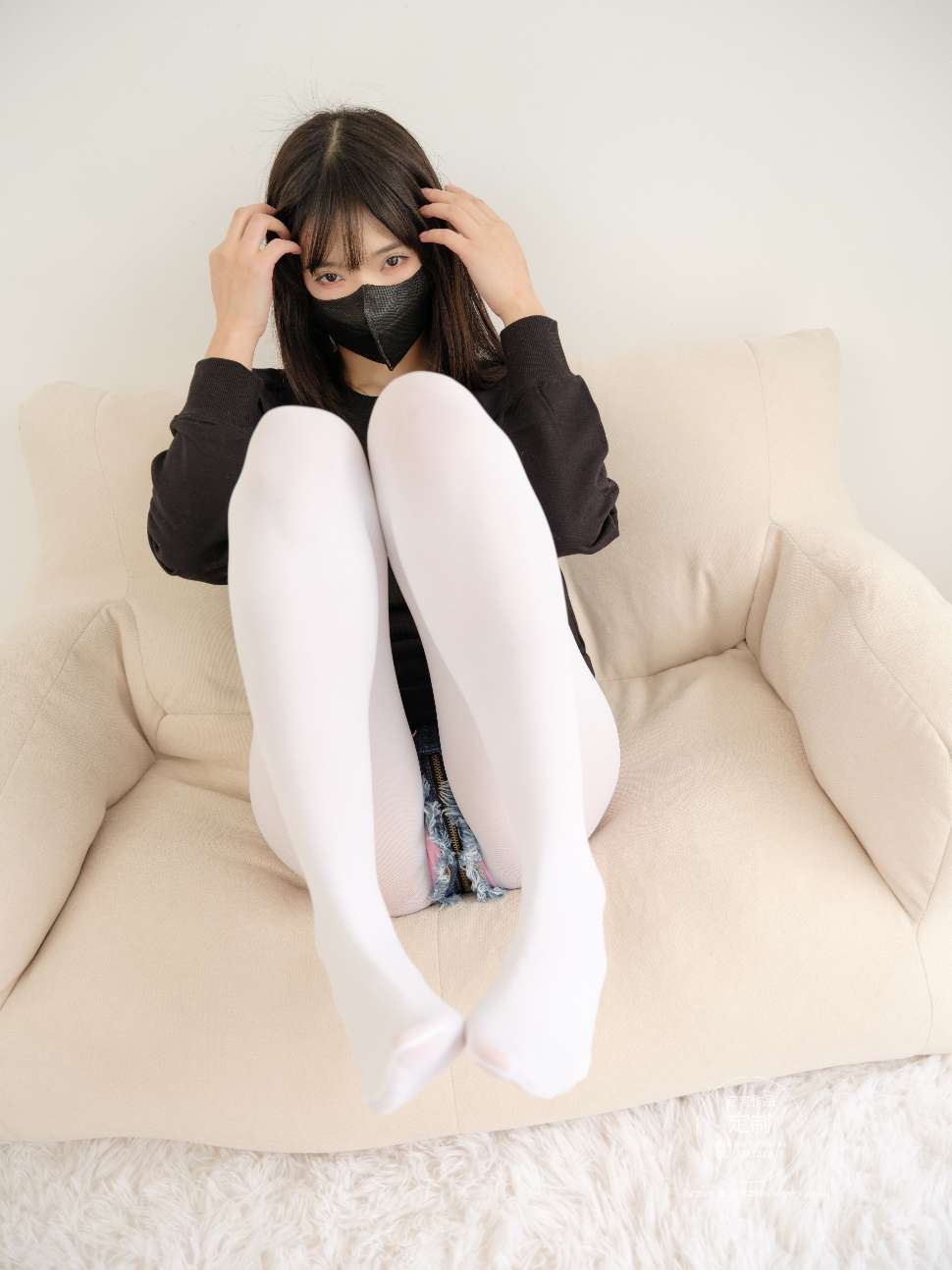 图片[3]-紧急企划 EX.001 见希w 白丝牛仔短裤[79P1V]-虎绰