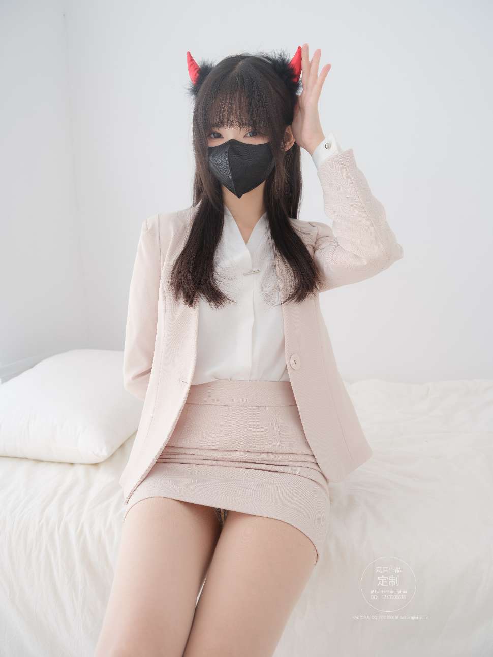 图片[3]-紧急企划 EX.010 见希w 肉丝OL制服[51P1V]-虎绰