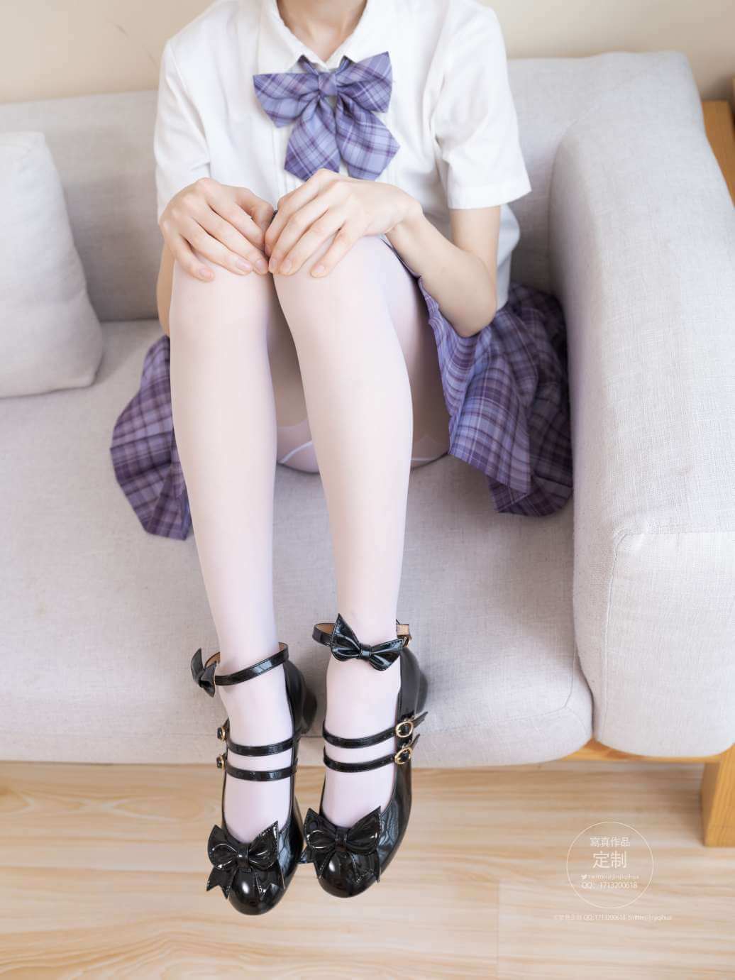 紧急企划 Y.004 咦咿yiyiyiyiyi 白丝Jk制服[80P1V]-虎绰