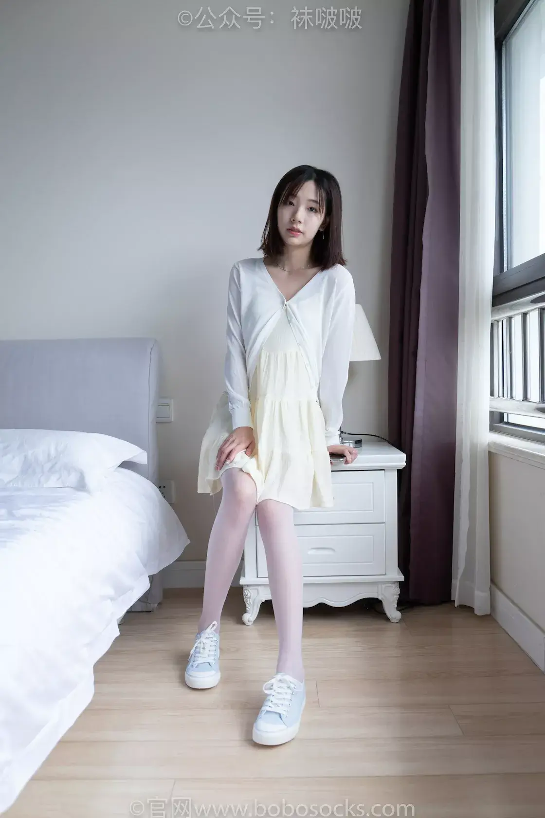 图片[4]-袜啵啵005期：小甜豆-帆布鞋、薄白丝（脚尖加固款）-虎绰