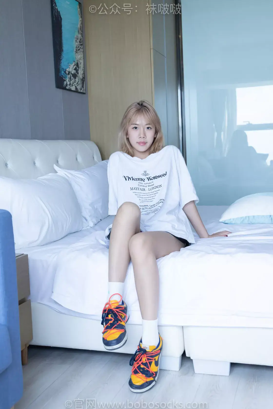 图片[5]-袜啵啵009期：果冻-耐克板鞋、白棉袜、裸足-虎绰