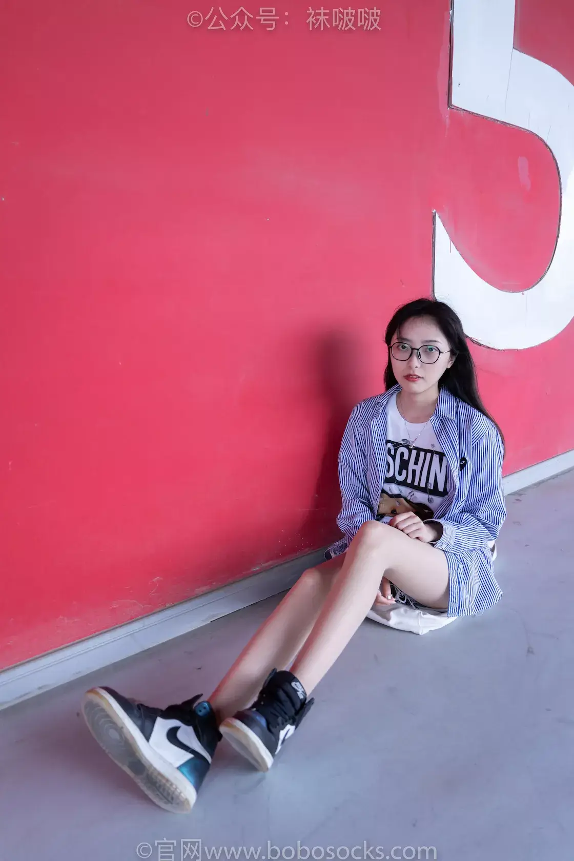 图片[3]-袜啵啵011期：稚予- AJ、白色短棉袜、肉丝（脚尖加固款）-虎绰