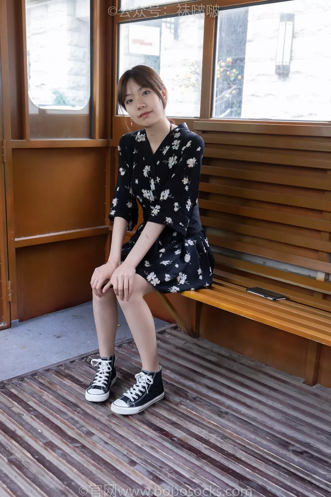 图片[5]-袜啵啵013期：小甜豆-匡威帆布鞋、浅灰色短棉袜、肉丝（脚尖加固款）-虎绰