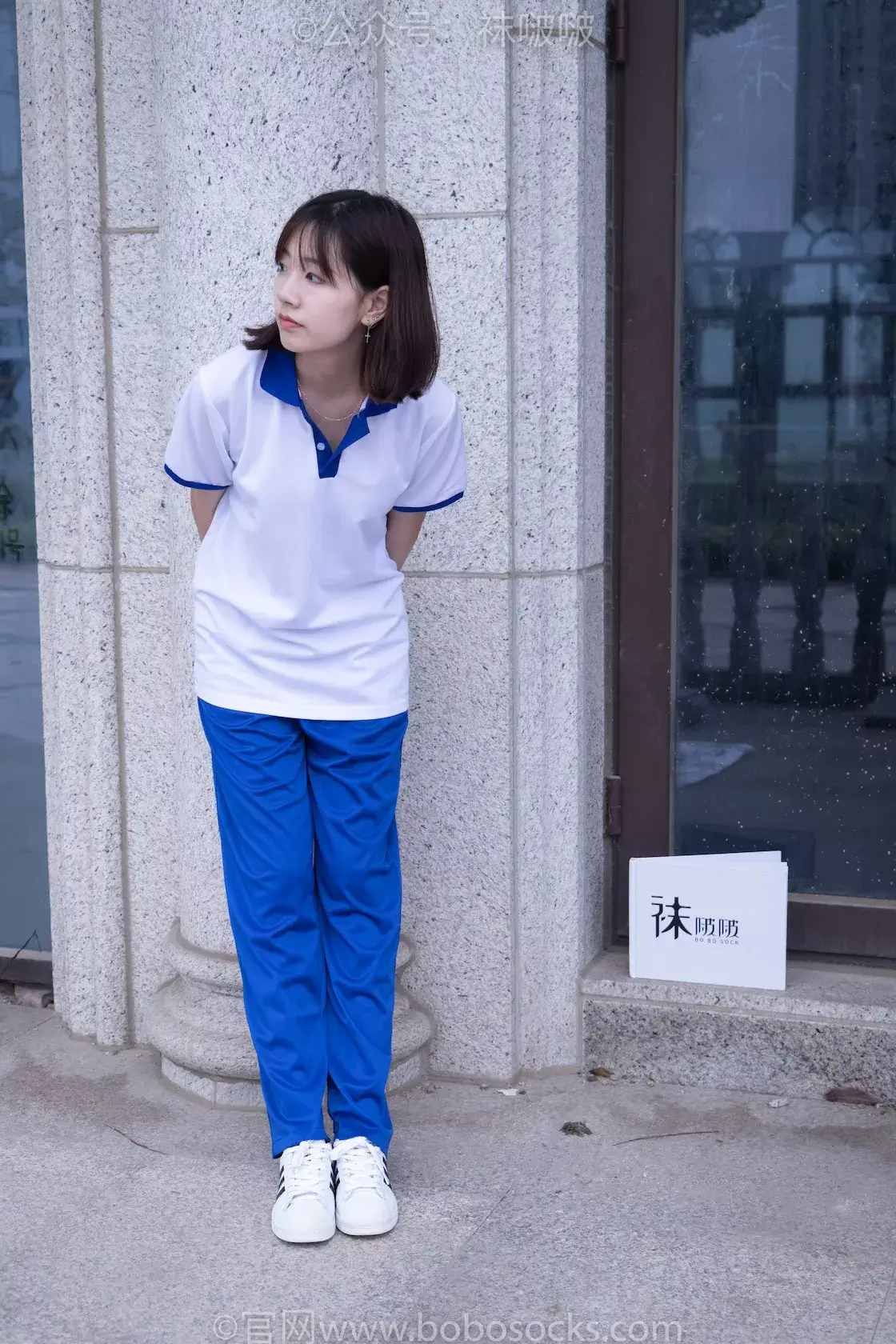 袜啵啵022期：小甜豆-校服、贝壳头、白棉袜、肉丝（脚尖加固款）-虎绰