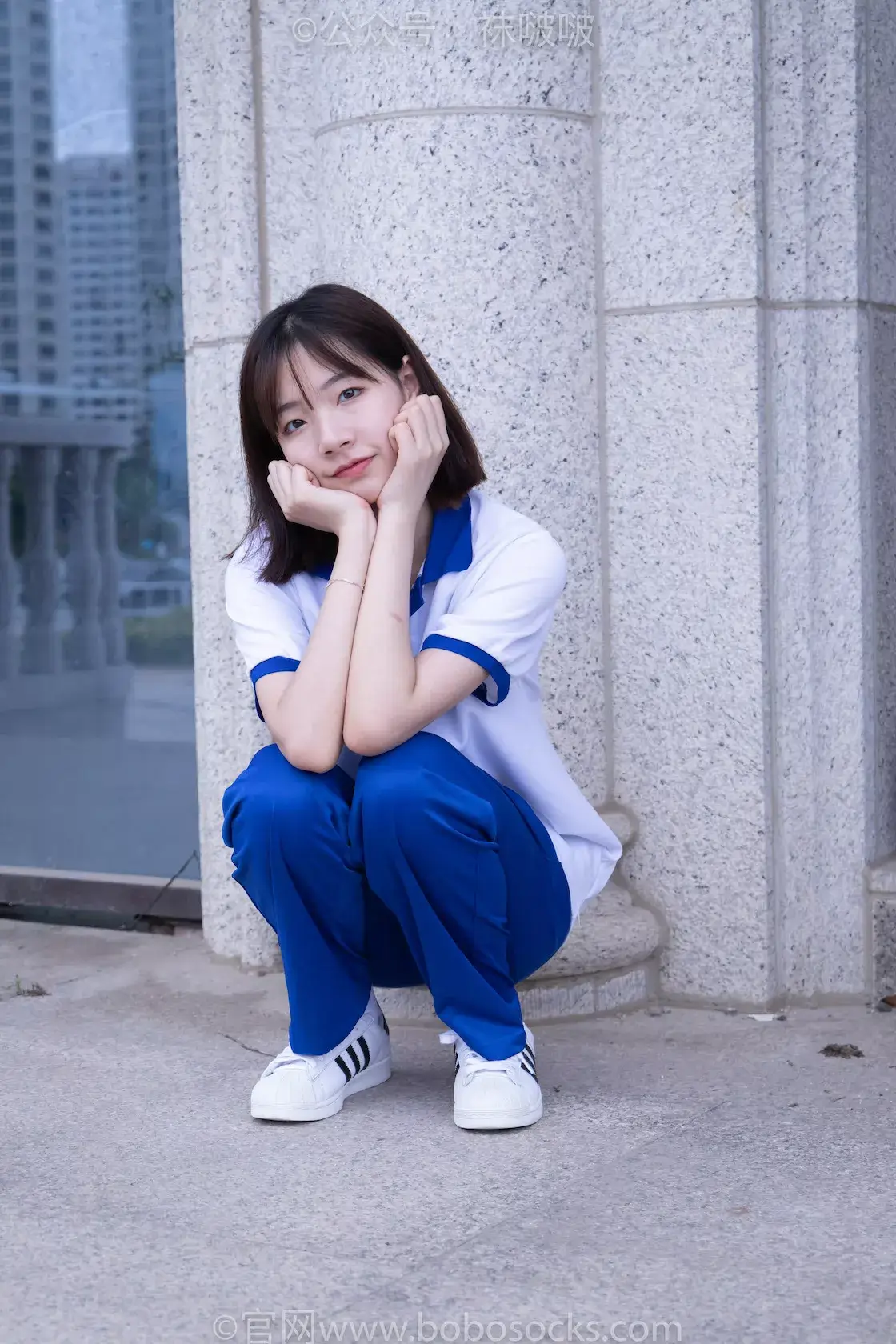 图片[2]-袜啵啵022期：小甜豆-校服、贝壳头、白棉袜、肉丝（脚尖加固款）-虎绰