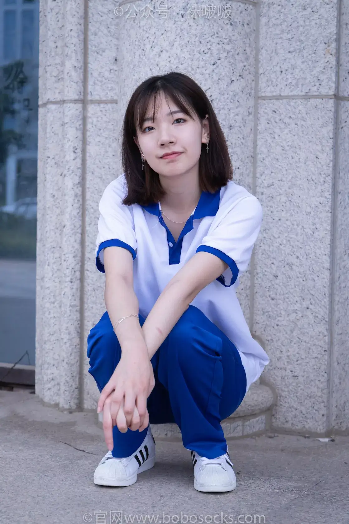 图片[4]-袜啵啵022期：小甜豆-校服、贝壳头、白棉袜、肉丝（脚尖加固款）-虎绰