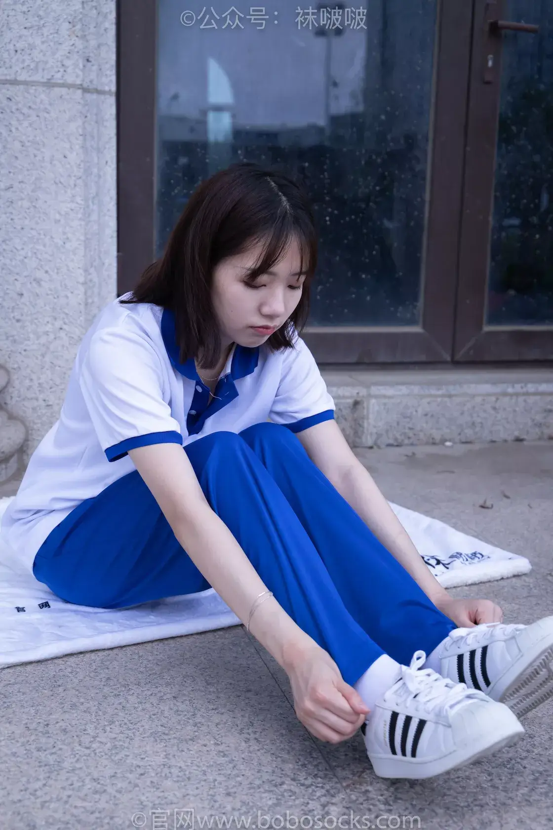 图片[5]-袜啵啵022期：小甜豆-校服、贝壳头、白棉袜、肉丝（脚尖加固款）-虎绰