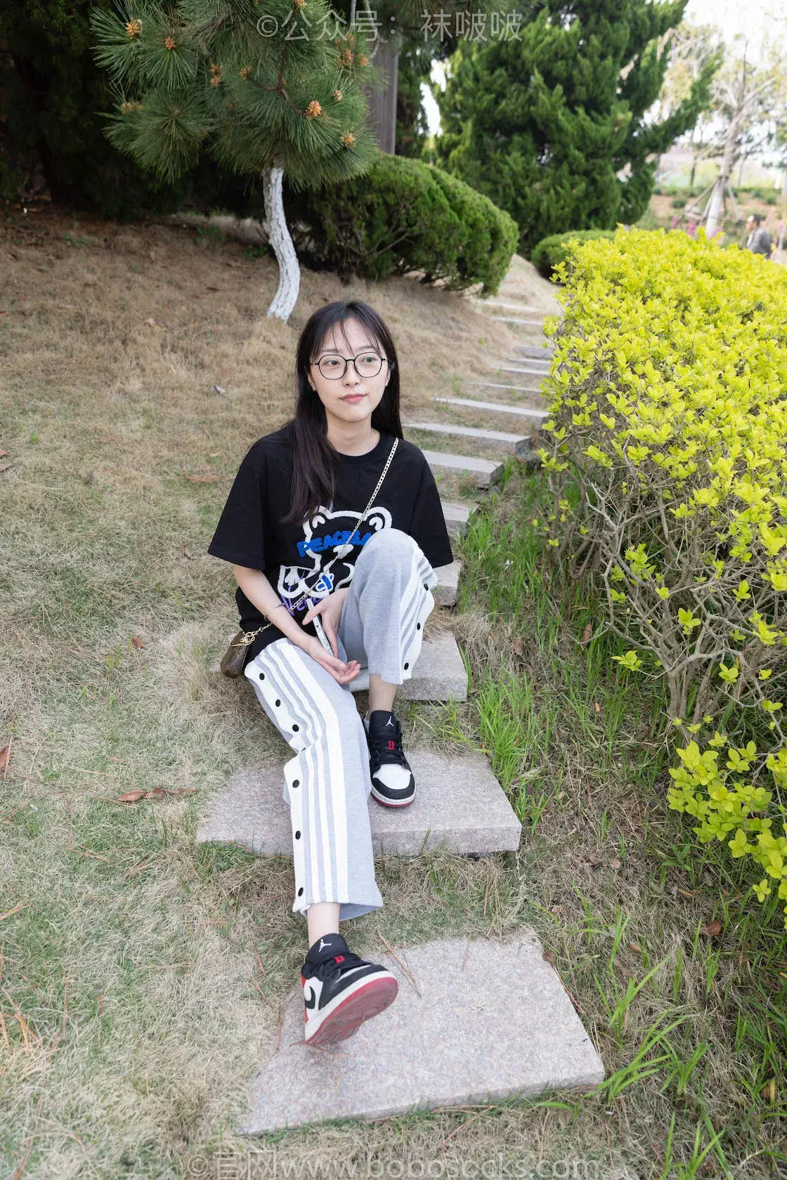 图片[2]-袜啵啵023期：稚予-AJ、白色短棉袜、裸足-虎绰