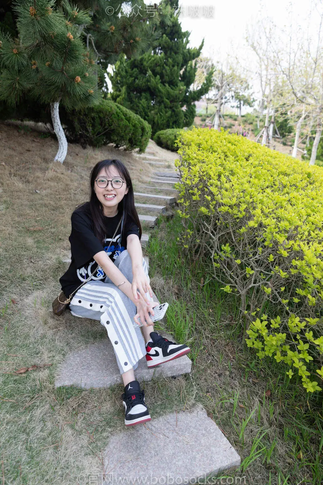 图片[4]-袜啵啵023期：稚予-AJ、白色短棉袜、裸足-虎绰