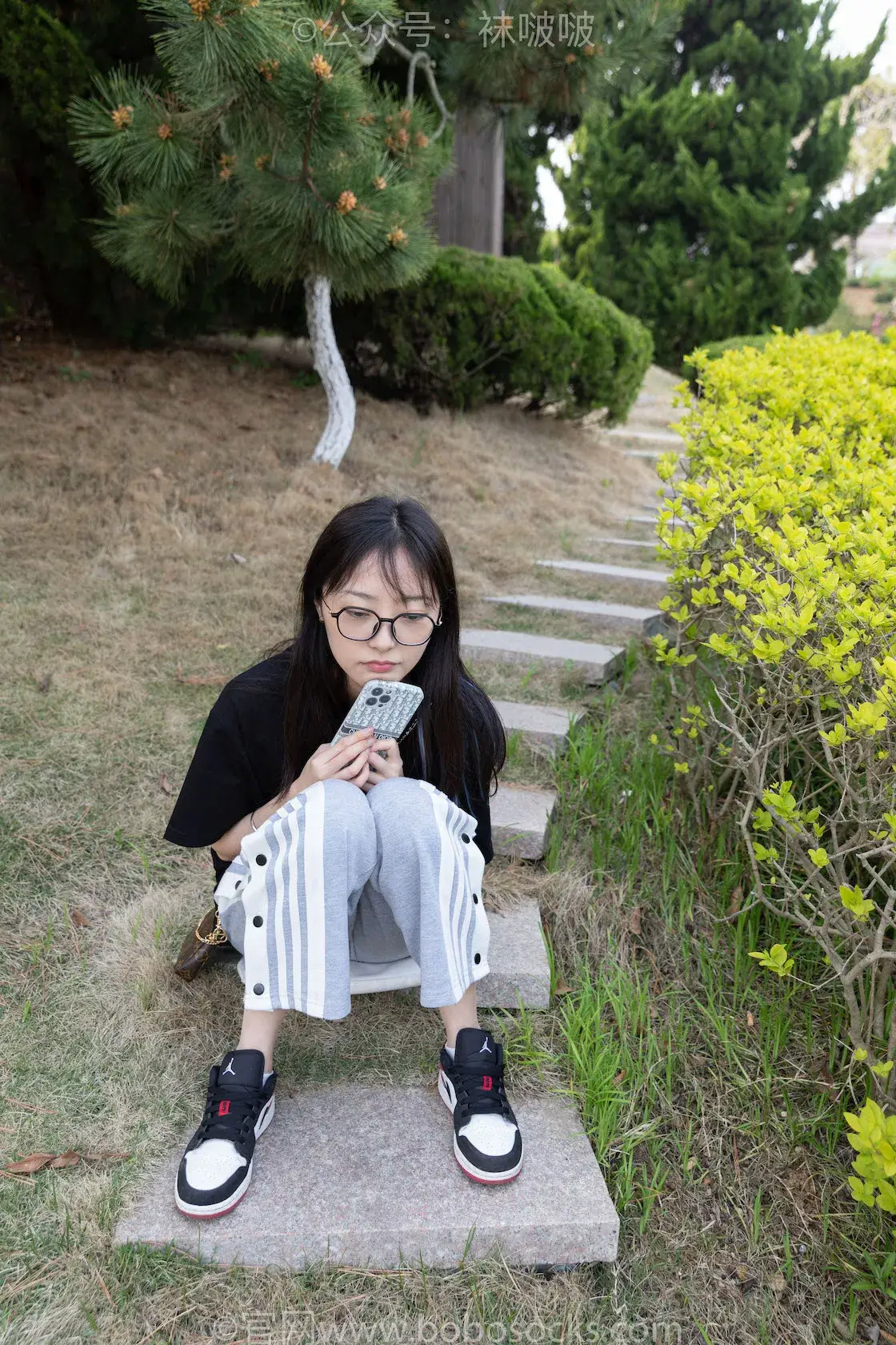 图片[5]-袜啵啵023期：稚予-AJ、白色短棉袜、裸足-虎绰