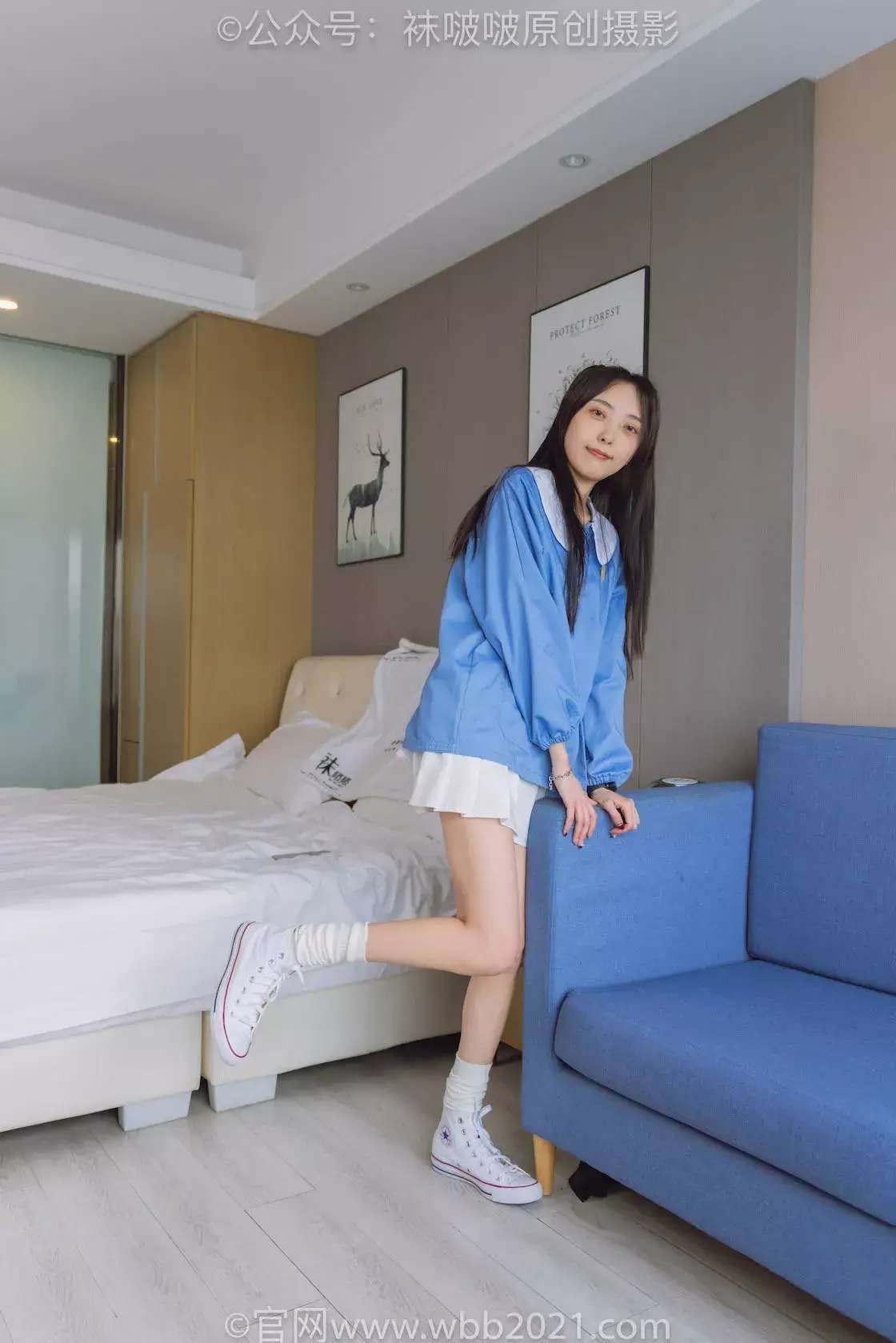 图片[4]-袜啵啵积分限定作品026期：稚予-帆布鞋、白色棉堆堆袜-虎绰