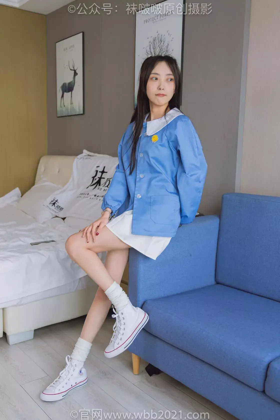 图片[5]-袜啵啵积分限定作品026期：稚予-帆布鞋、白色棉堆堆袜-虎绰