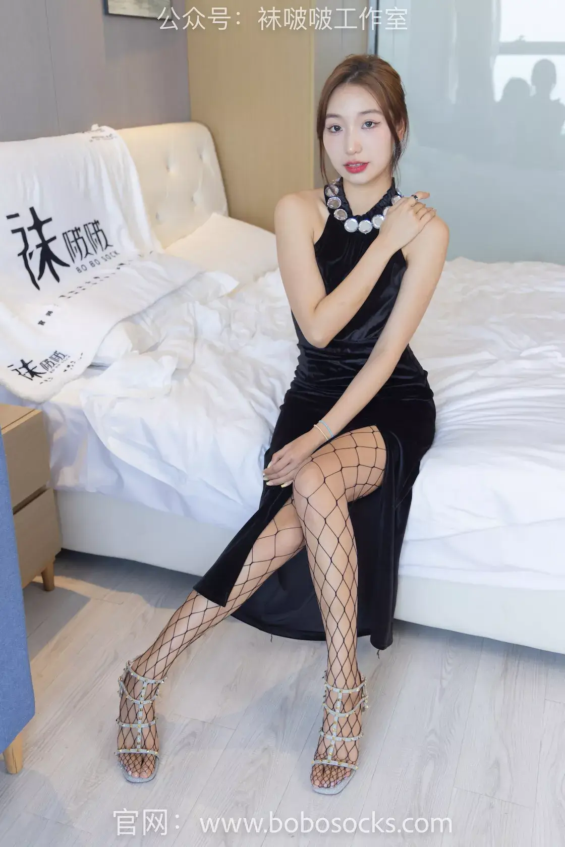 图片[5]-袜啵啵113期：果果-高跟鞋、黑色网袜-虎绰