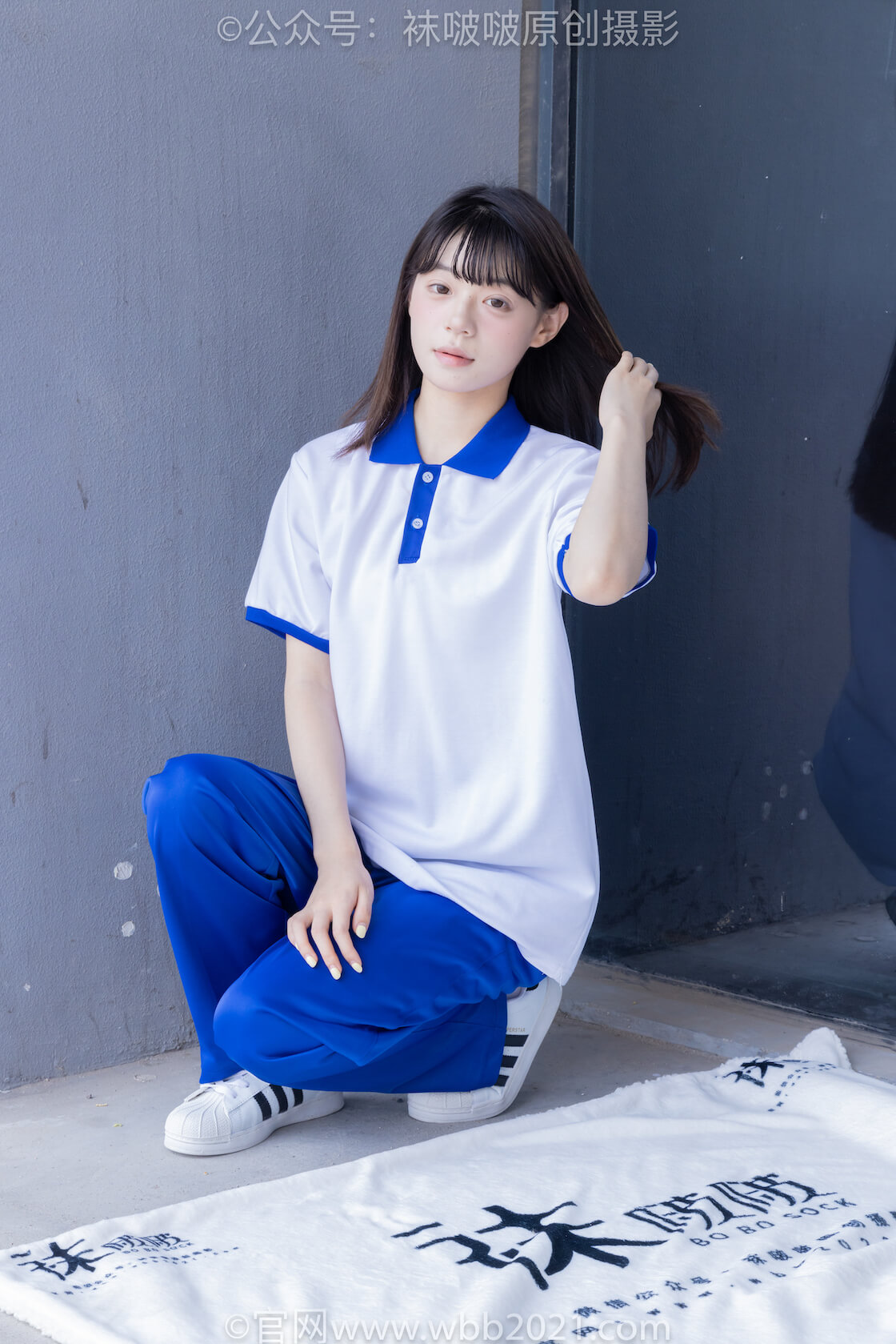 袜啵啵393期：糯米-板鞋、白棉袜、裸足、校服-虎绰