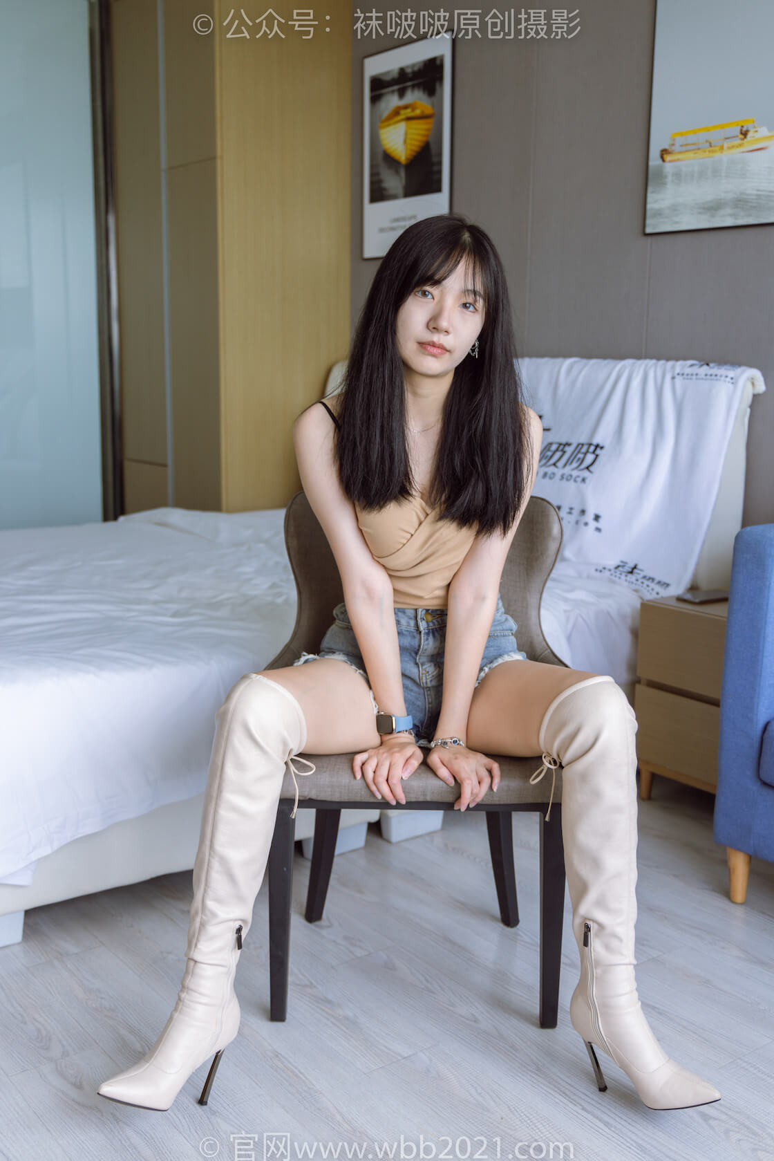 袜啵啵441期（限时送积分）：小甜豆-高跟长靴（数量较多）、白棉袜、裸足-虎绰