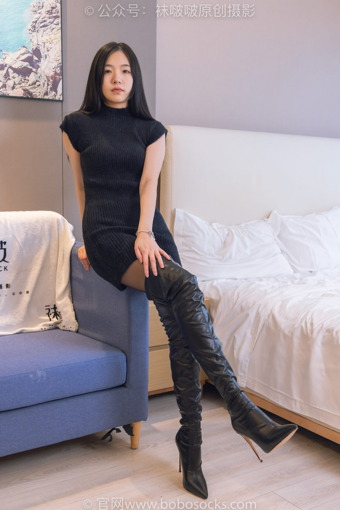 袜啵啵194期:小甜豆-高跟长靴、凉鞋、黑丝(脚尖微加固款)、裸足、穿鞋踩黄油,香蕉剧情(仅花絮版)-虎绰