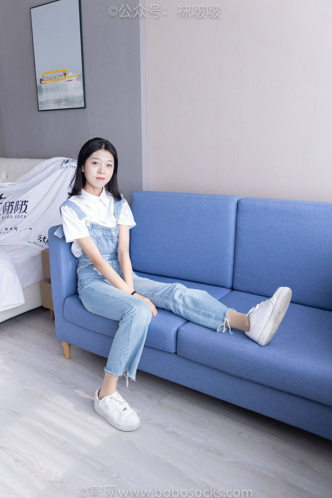 袜啵啵034期：瑶瑶-空军一号板鞋、特旧厚肉丝-虎绰