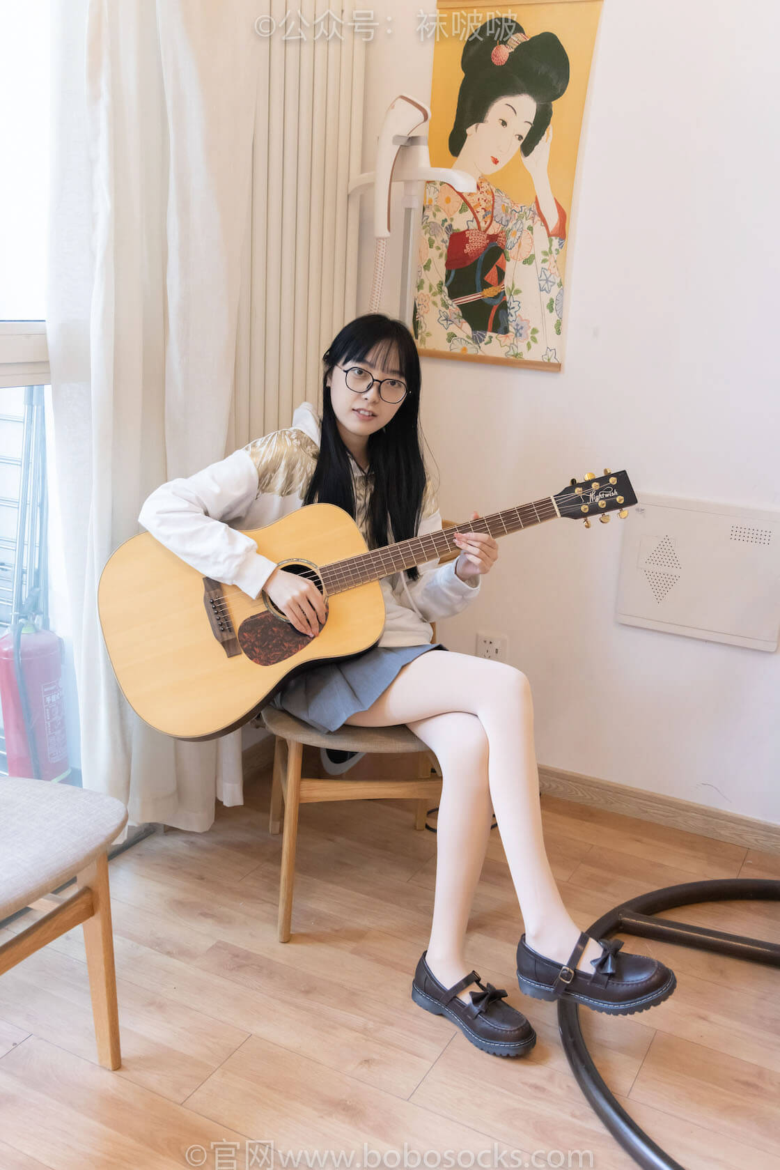 袜啵啵047期：稚予-皮鞋、厚肉丝-虎绰