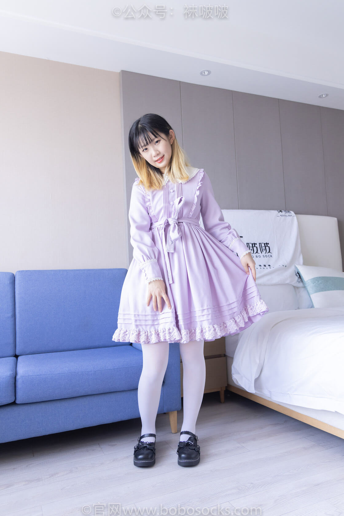 袜啵啵079期：砂糖-皮鞋、厚白丝-虎绰