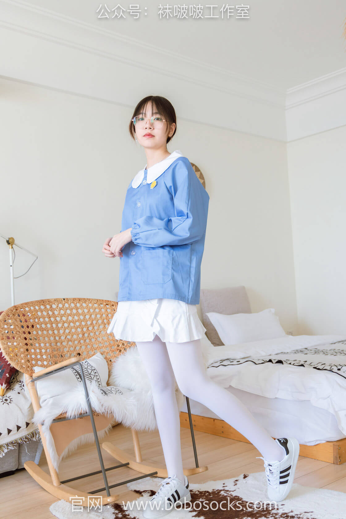 袜啵啵093期：小甜豆-贝壳头、厚白丝-虎绰