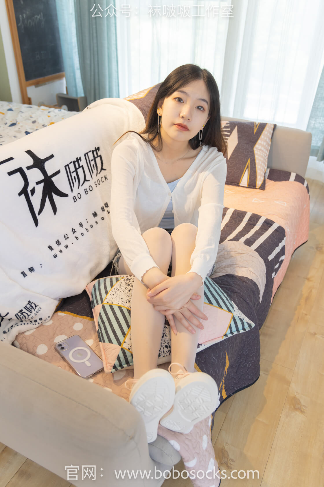 袜啵啵102期：小甜豆-板鞋、白丝（脚尖加固款）-虎绰