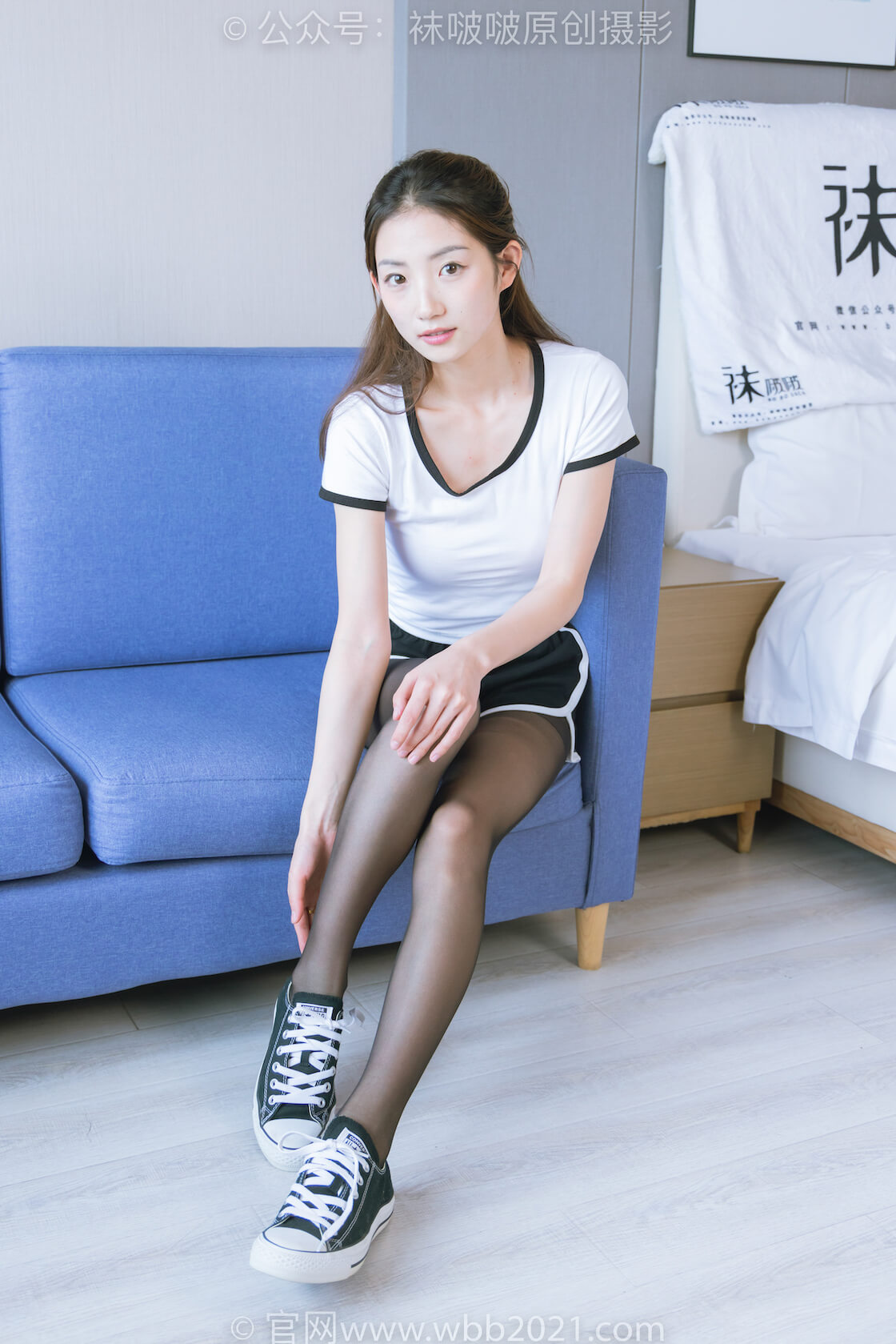 袜啵啵252期：小沫-板鞋、黑丝（脚尖微加固款）、体操服-虎绰