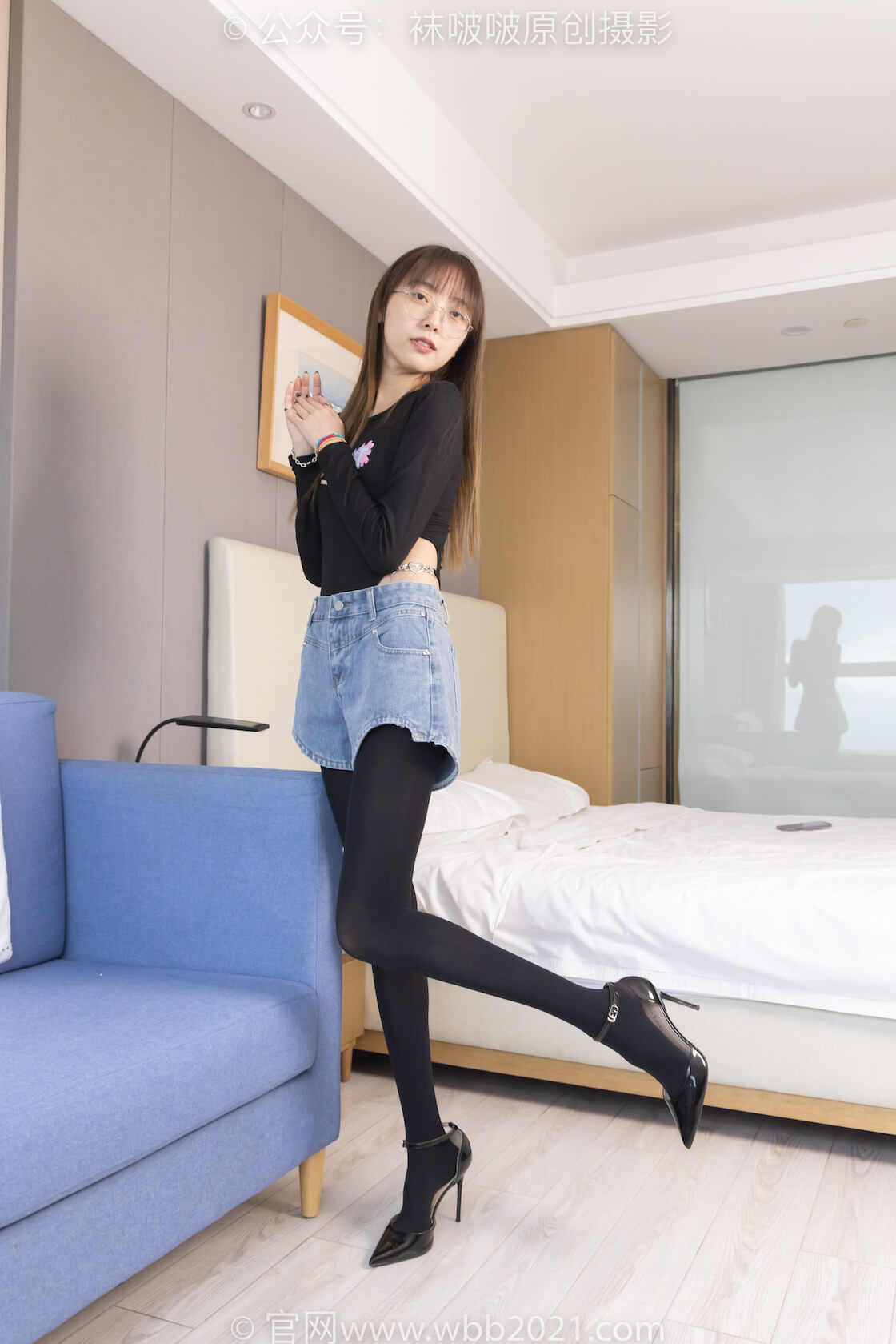 袜啵啵321期：稚予-高跟鞋、厚黑丝-虎绰