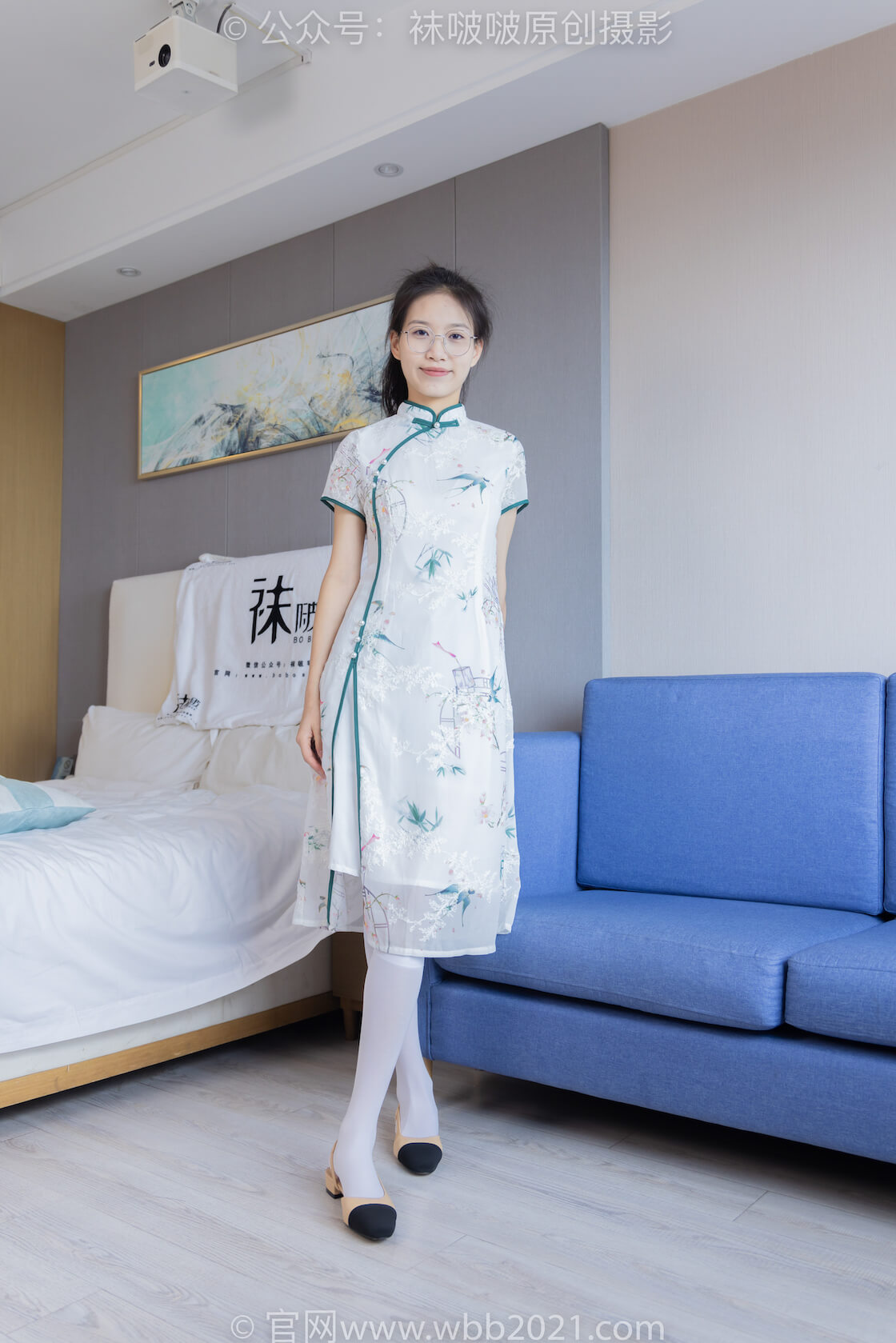 袜啵啵371期：芝士-平底鞋、高跟凉鞋、厚白丝小腿袜、短白丝-虎绰