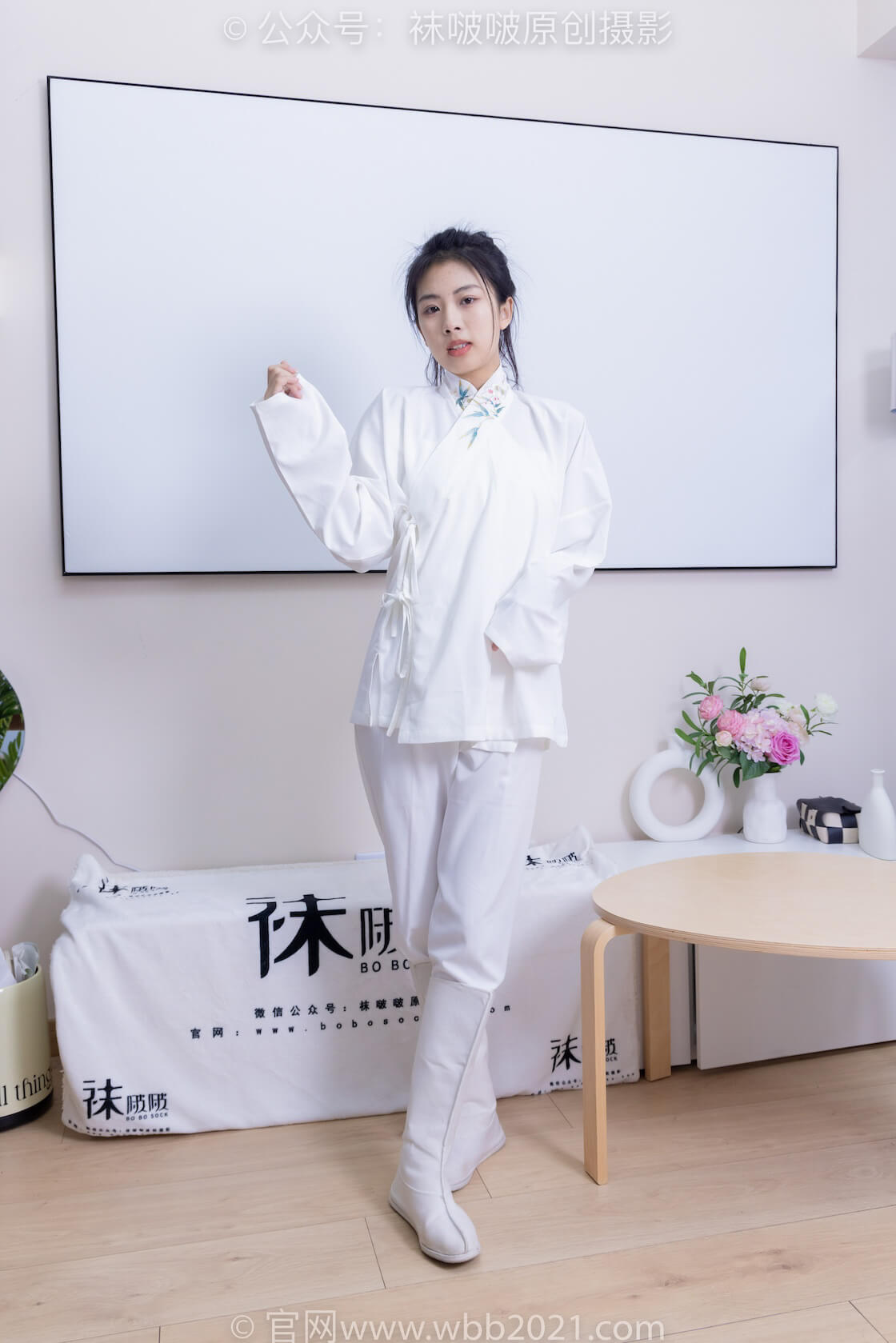 袜啵啵积分限定作品032期：奶油-古装、古装靴、厚白丝、睡觉剧情（仅花絮版）-虎绰