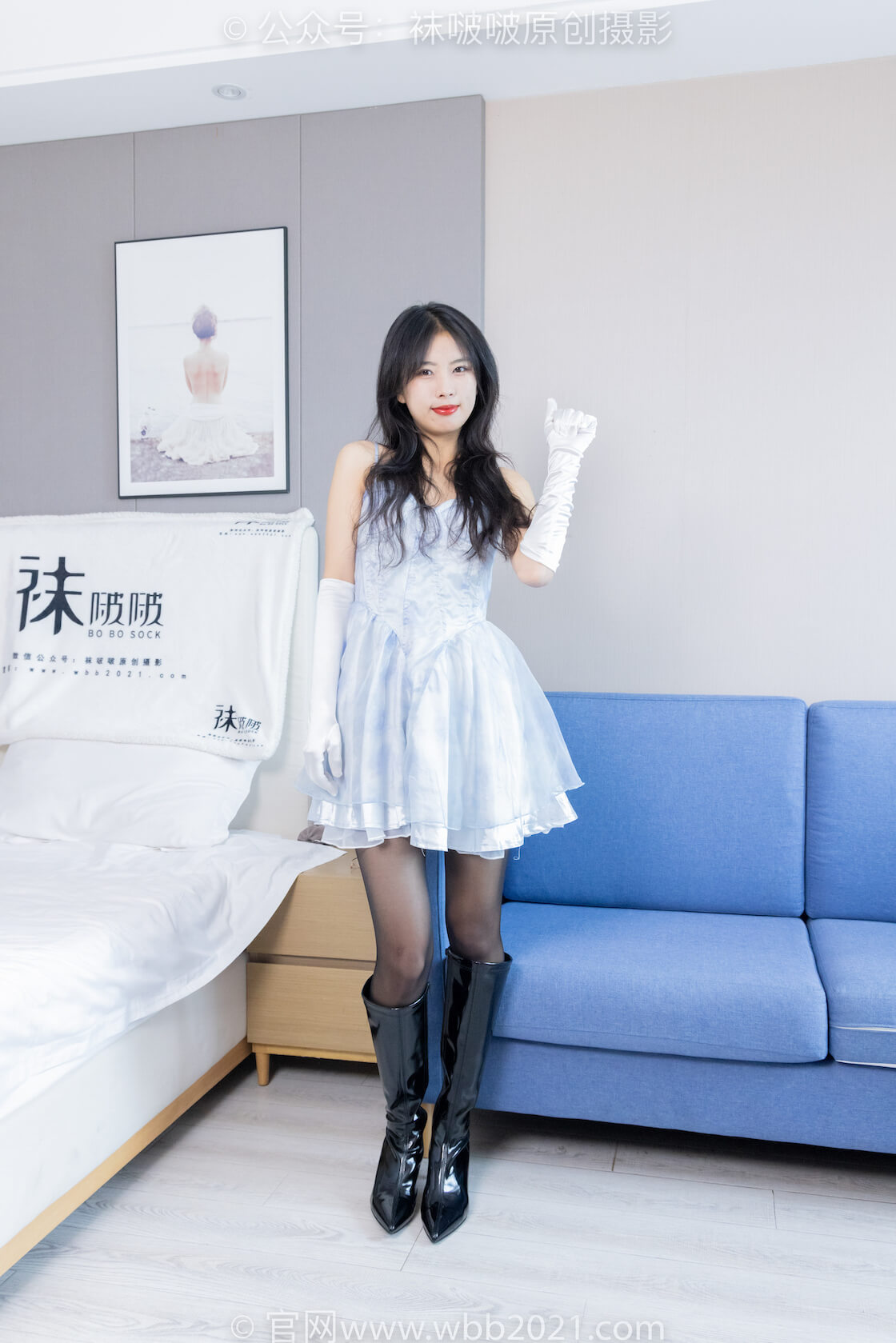 袜啵啵427期：奶油-两双长靴、黑丝（脚尖微加固款）-虎绰