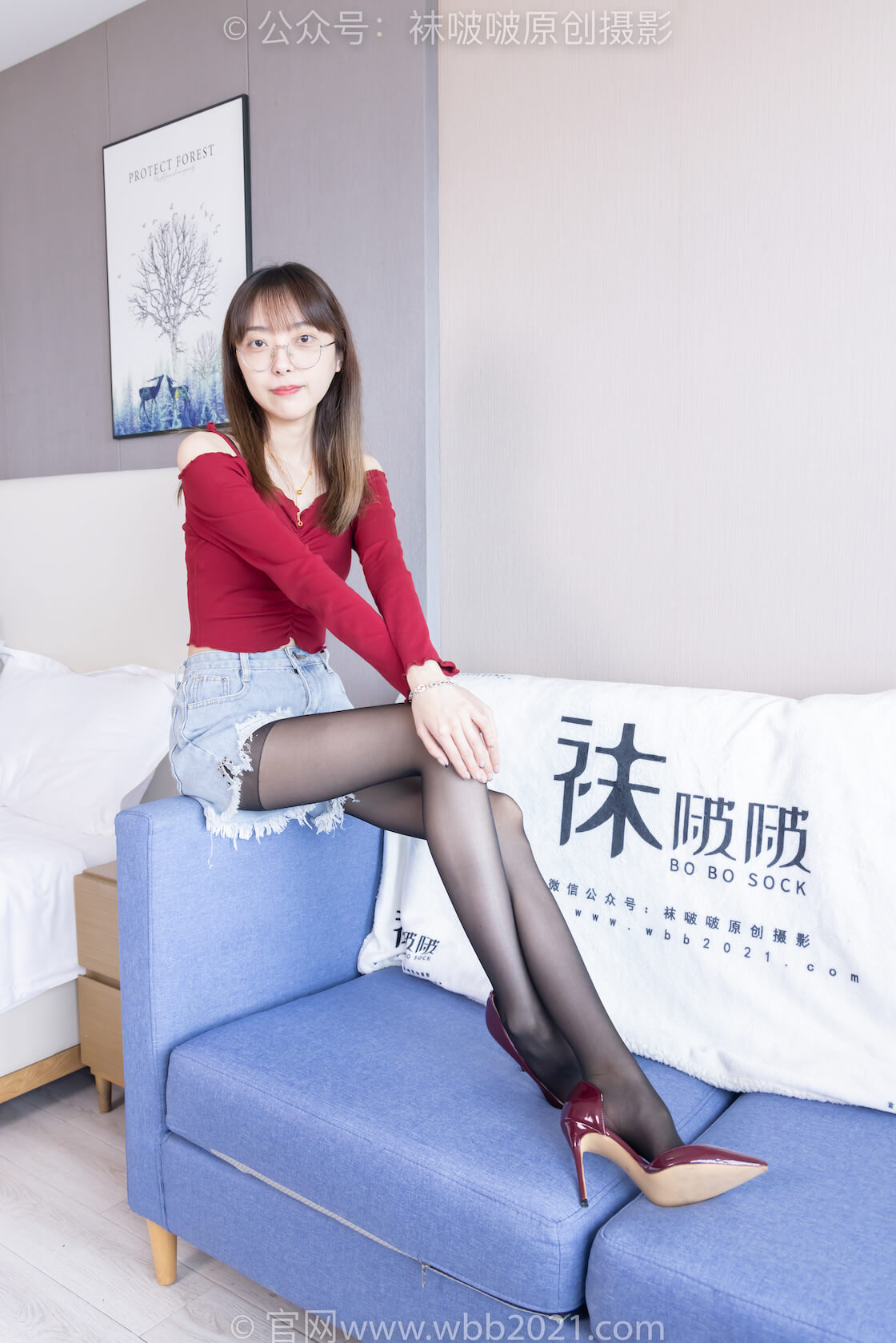 袜啵啵473期：稚予-高跟鞋、黑丝（脚尖微加固款）、挑鞋-虎绰