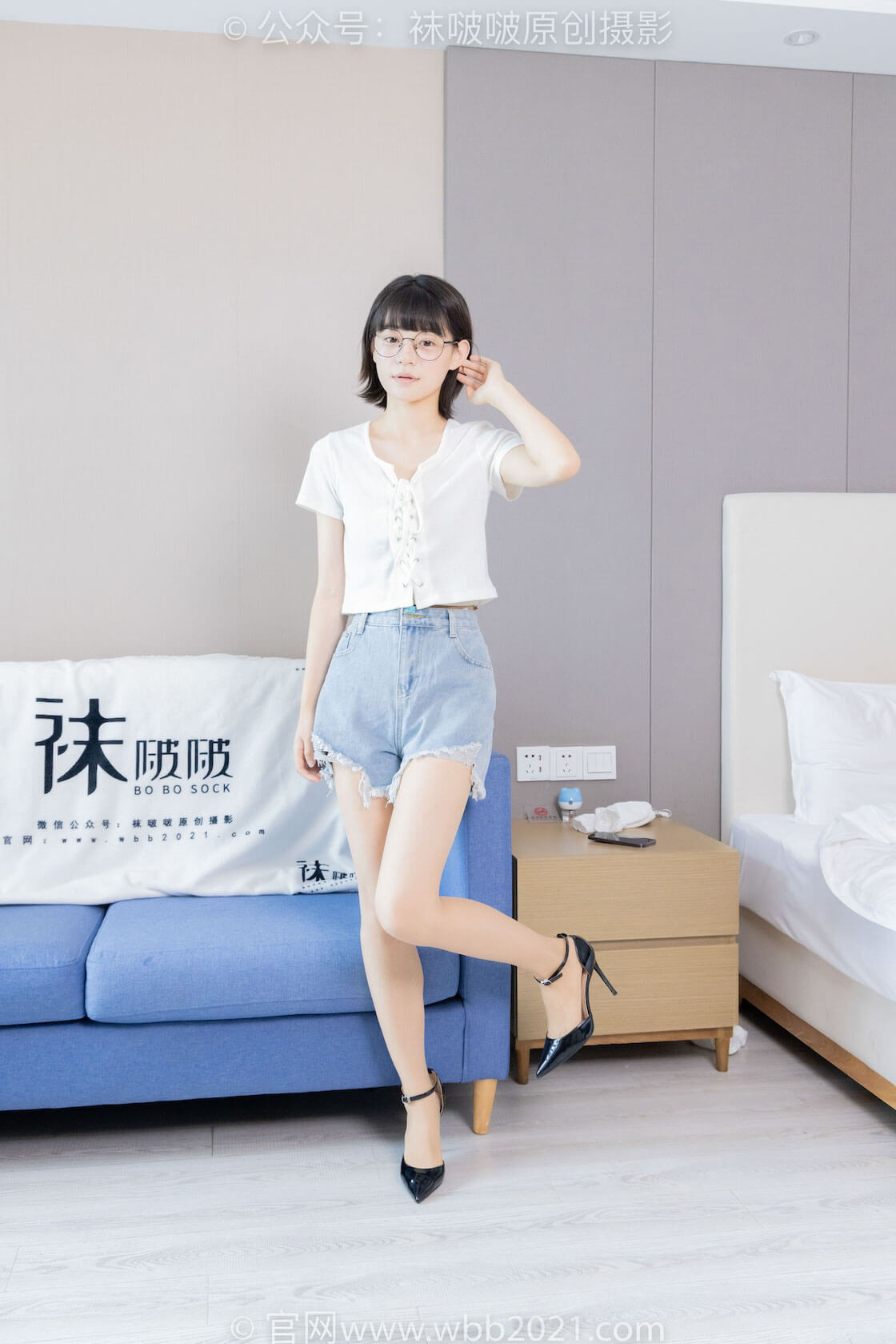 袜啵啵积分限定037期：糯米-高跟鞋、肉丝（脚尖透明款）、-虎绰