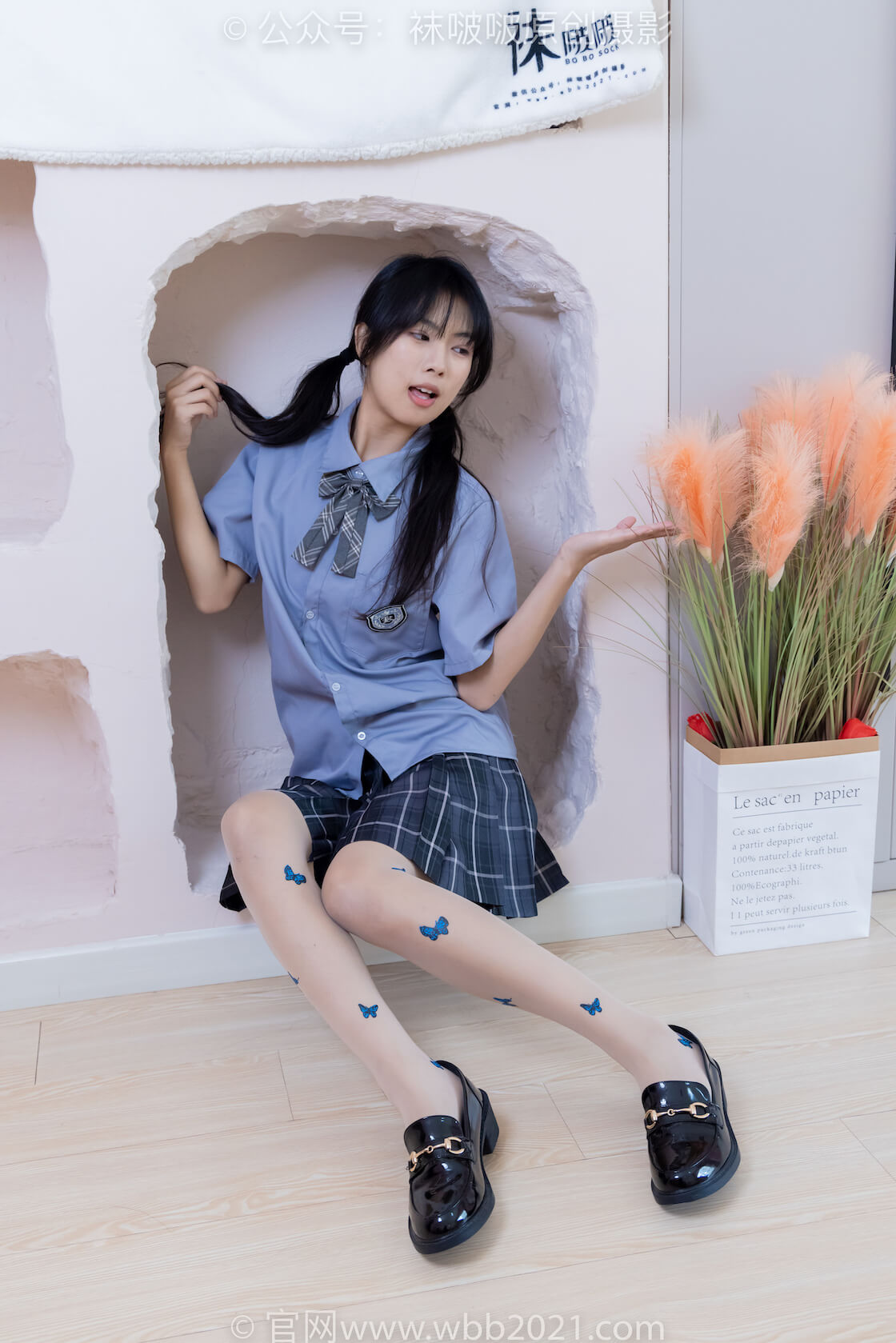 袜啵啵508期：奶油-皮鞋、白棉袜、蝴蝶薄肉丝（脚尖微加固款）、jk制服、袜啵啵、NtZ0.jpg