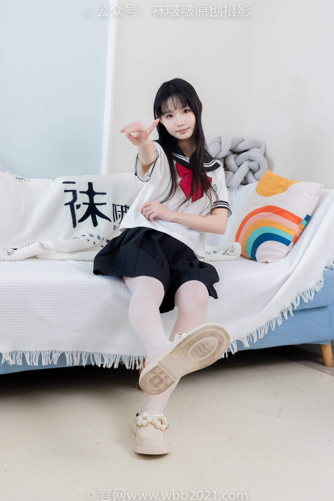 袜啵啵积分限定040期：甜甜圈–皮鞋、薄白丝（脚尖加固款）、挑鞋、jk制服-虎绰