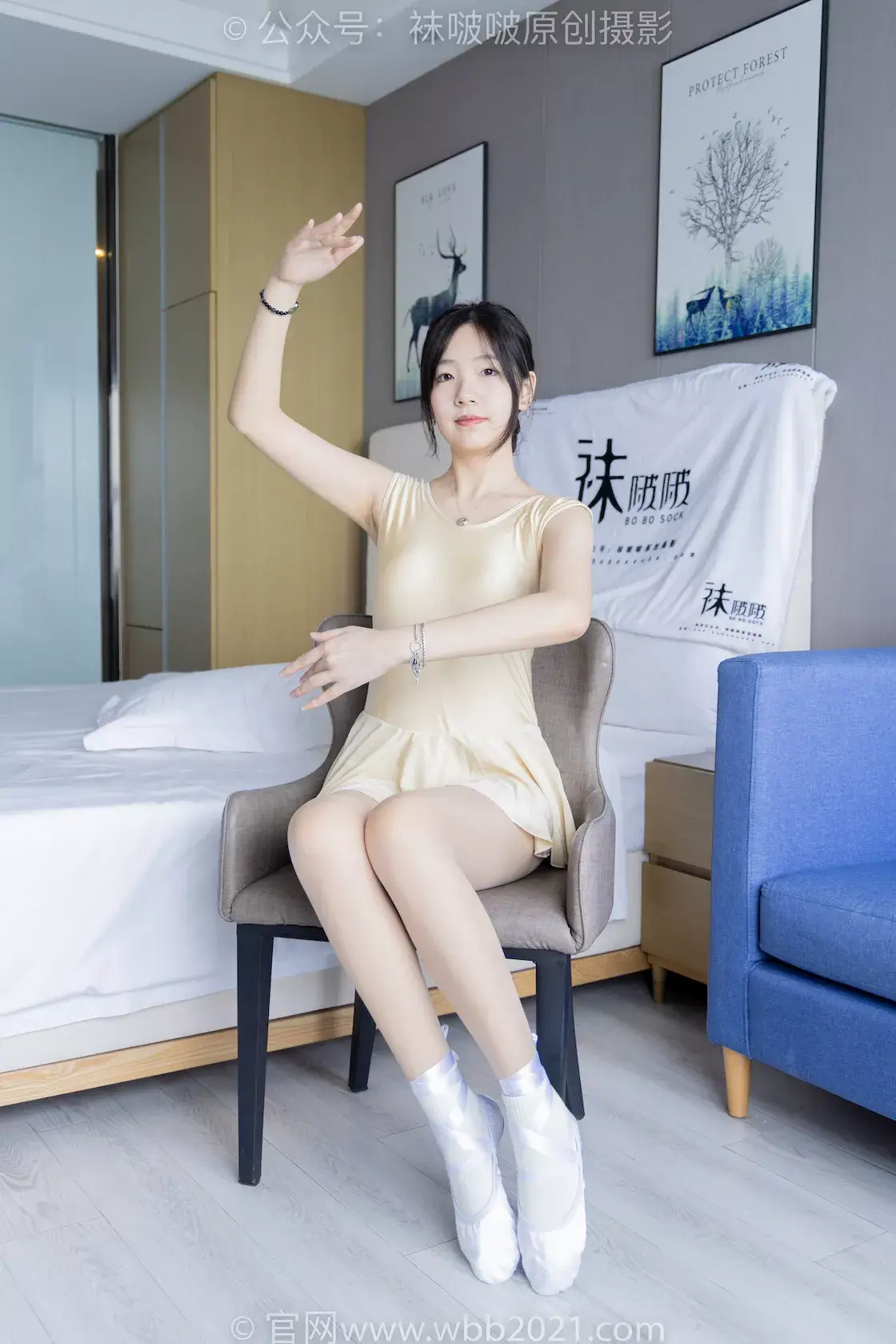 图片[2]-袜啵啵248期：小甜豆-芭蕾鞋、厚白丝、厚灰丝、肉丝（脚尖加固款）、白棉袜、芭蕾舞蹈服-虎绰