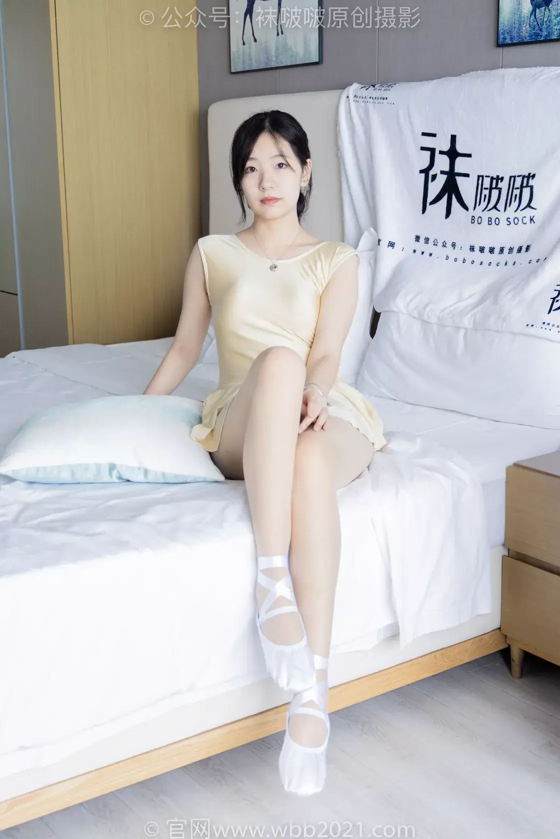 图片[4]-袜啵啵248期：小甜豆-芭蕾鞋、厚白丝、厚灰丝、肉丝（脚尖加固款）、白棉袜、芭蕾舞蹈服-虎绰