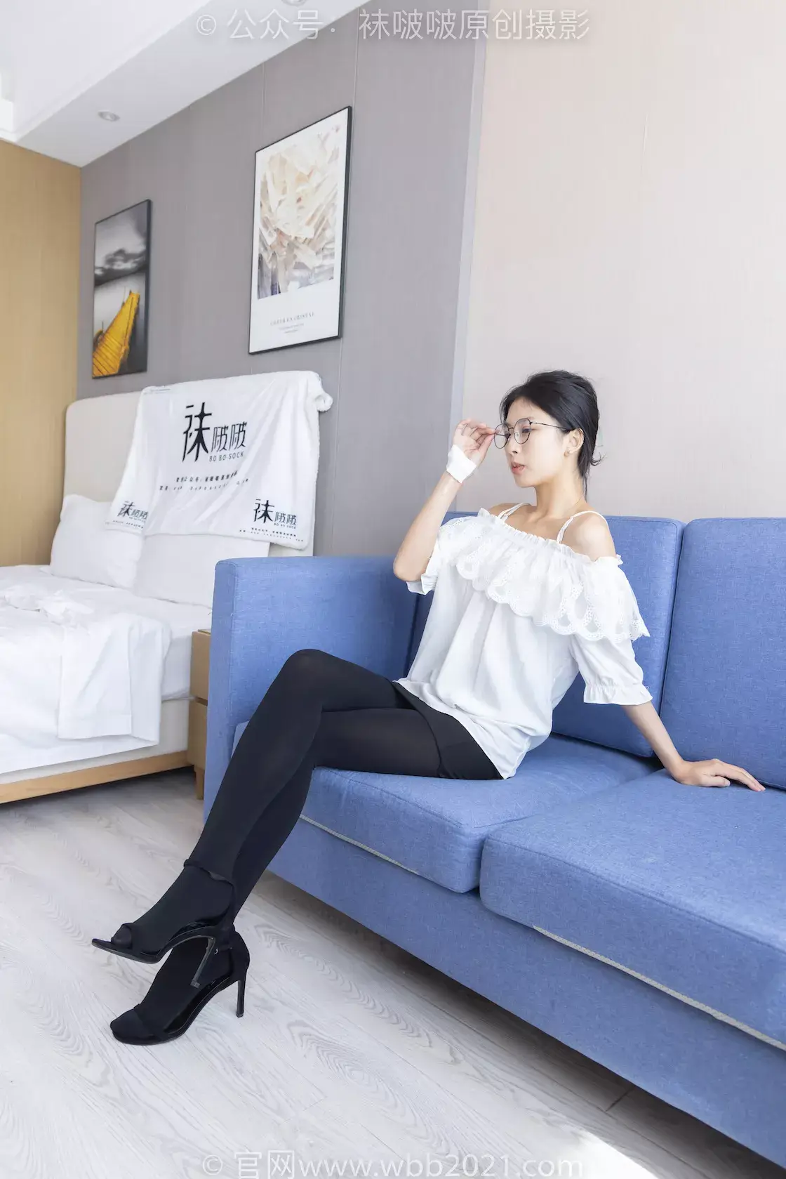 图片[2]-袜啵啵295期：奶油-高跟鞋、平底鞋、厚黑丝、薄黑丝（脚尖加固款）-虎绰