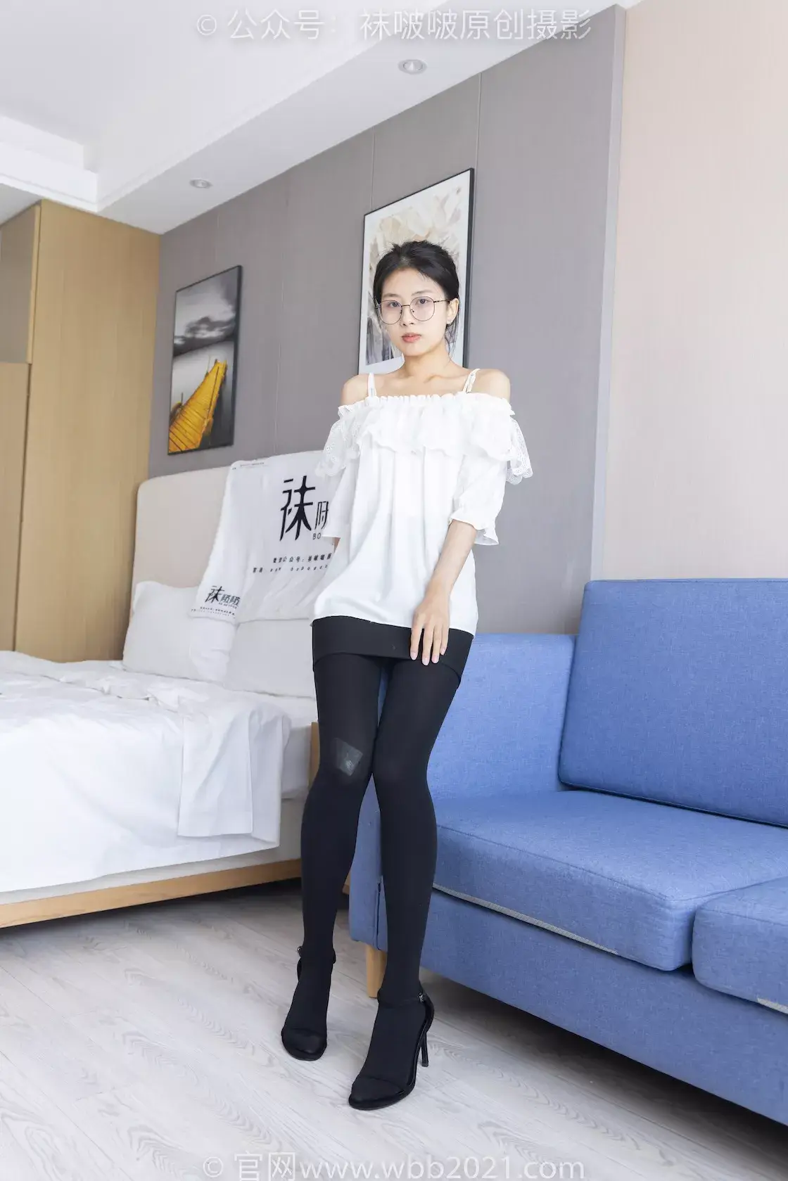 图片[4]-袜啵啵295期：奶油-高跟鞋、平底鞋、厚黑丝、薄黑丝（脚尖加固款）-虎绰