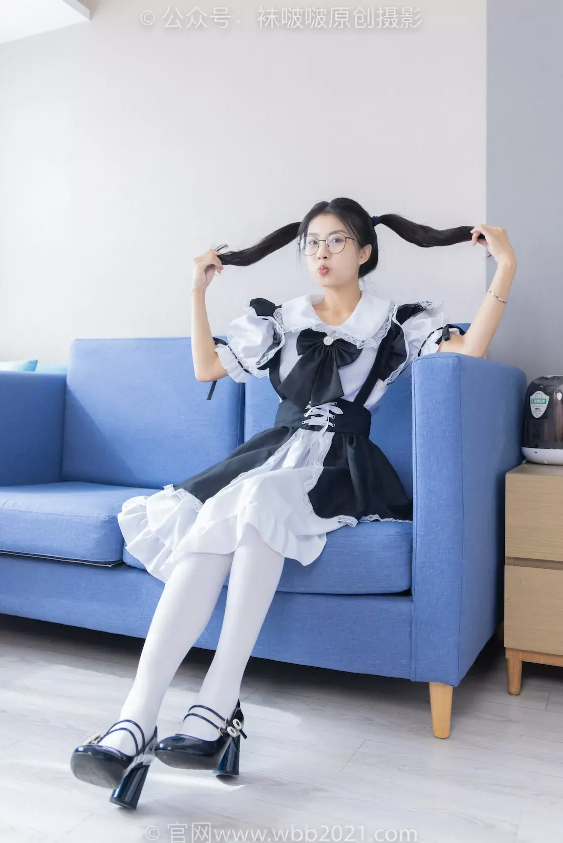 图片[3]-袜啵啵306期：奶油-高跟鞋、皮鞋、厚白丝大腿袜、厚肉丝（仅打底）、白棉袜-虎绰