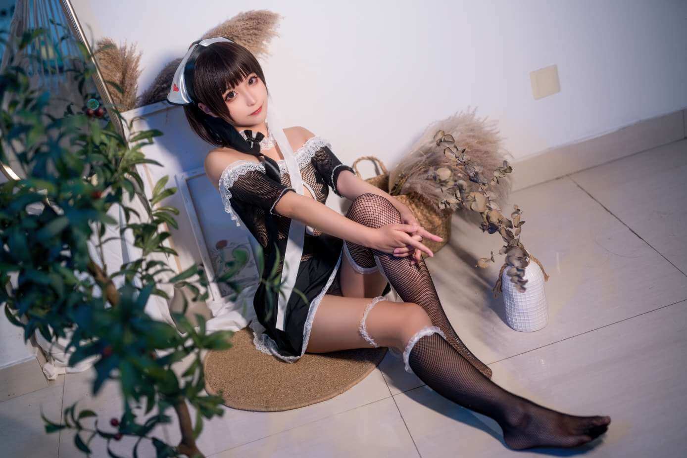 图片[3]-蠢沫沫 NO.064 黑白女仆-虎绰