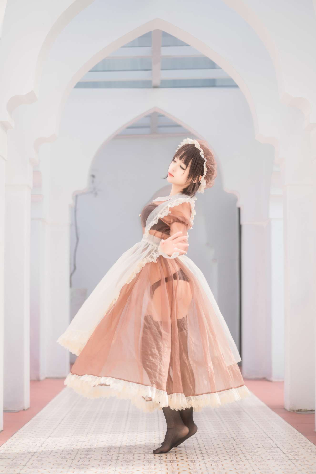 蠢沫沫 NO.178 沫沫真爱版 室外女仆-虎绰