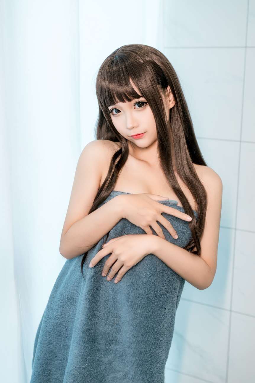 蠢沫沫 NO.180 沫沫真爱版 灰浴巾-虎绰