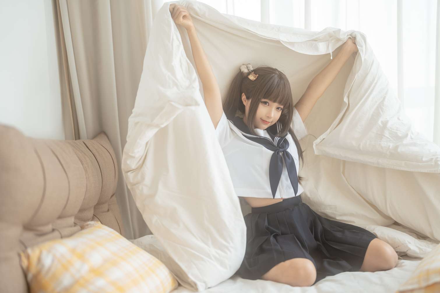 图片[3]-蠢沫沫 NO.187 被窝JK-虎绰