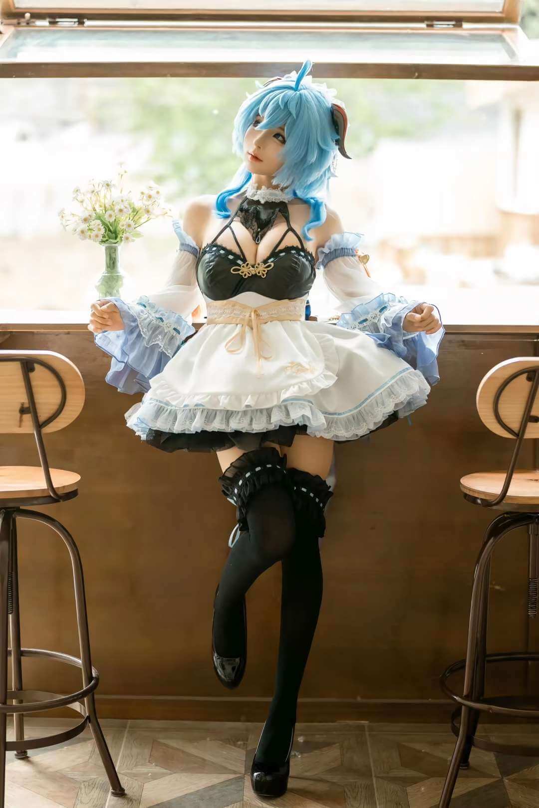 图片[3]-蠢沫沫 NO.226 甘雨女仆-虎绰