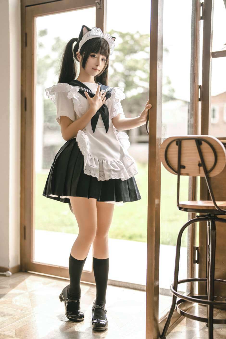 图片[3]-蠢沫沫 NO.230 猫猫女仆-虎绰