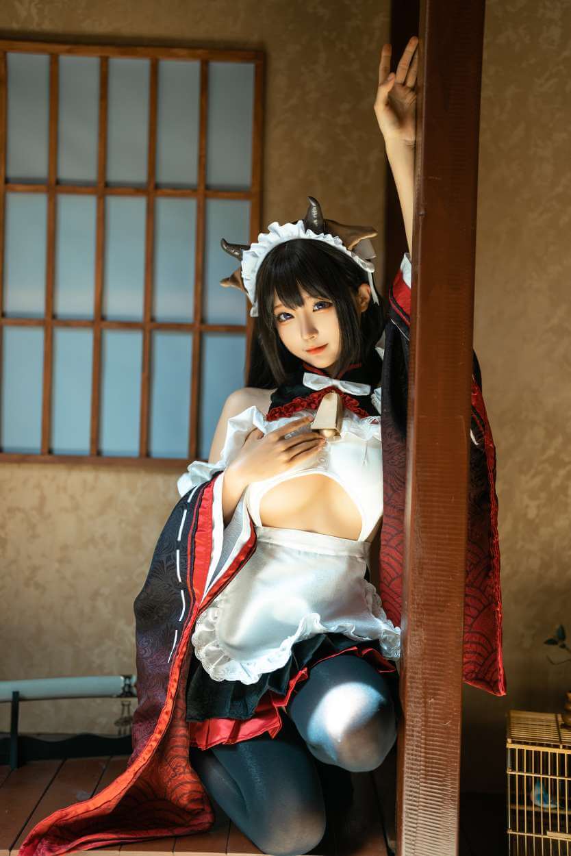 图片[2]-蠢沫沫 NO.232 牛牛女仆-虎绰