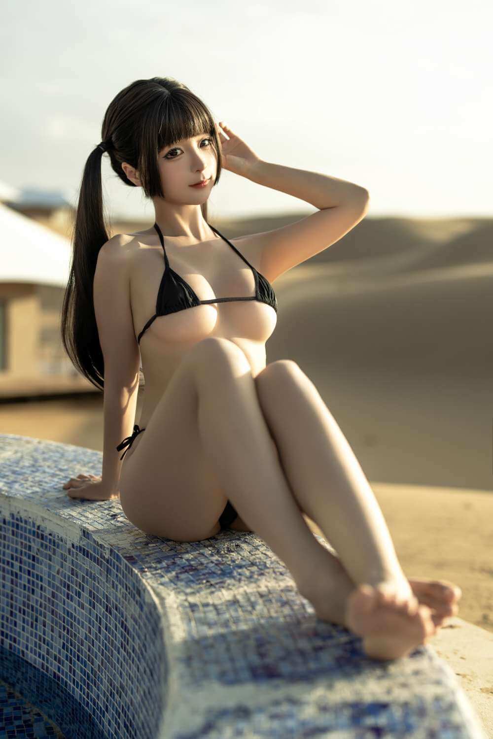 图片[2]-蠢沫沫 NO.257 沙漠比基尼-虎绰