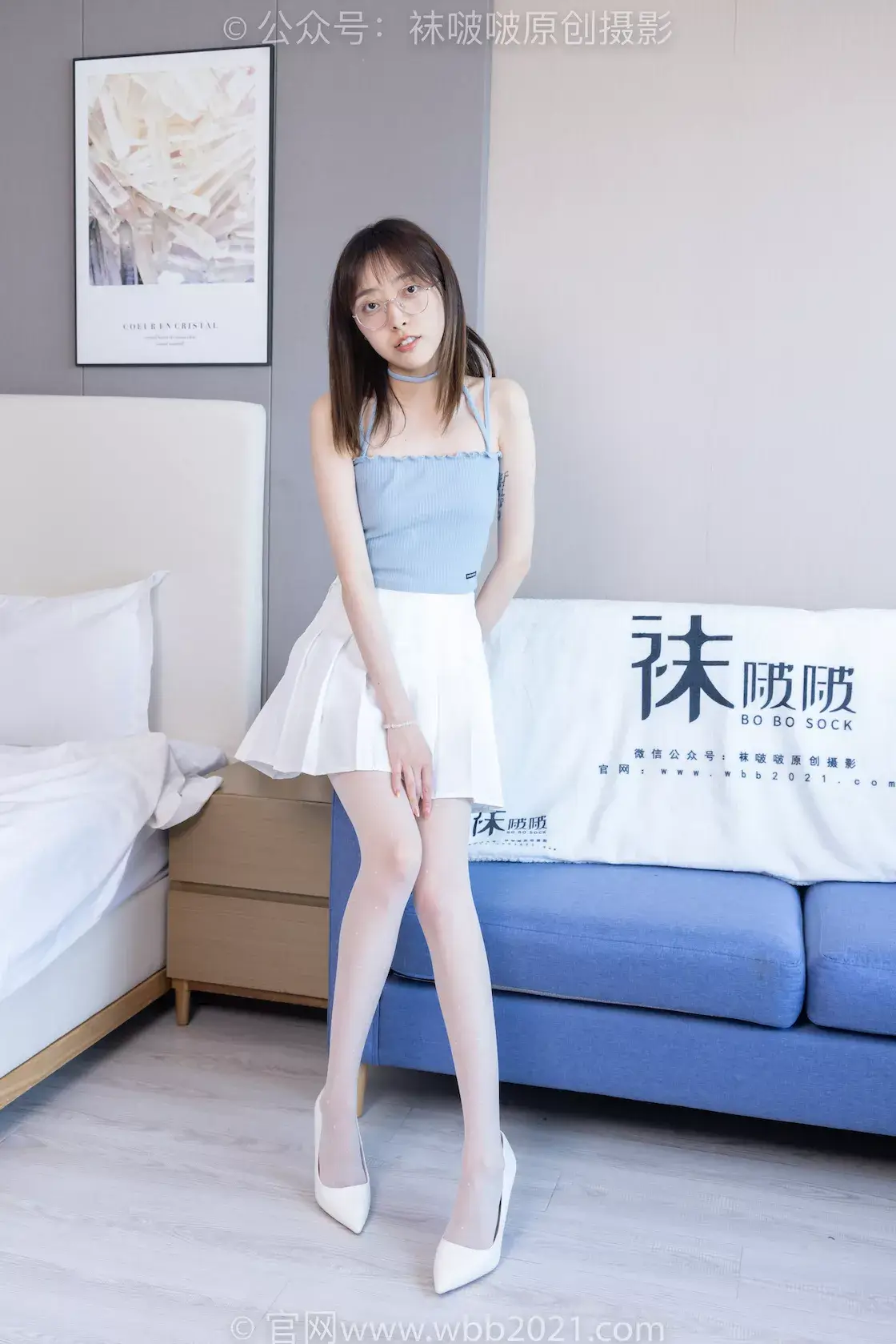 袜啵啵403期：稚予-高跟鞋、板鞋、波点黑丝（脚尖微加固款）、波点白丝（脚尖微加固款）-虎绰