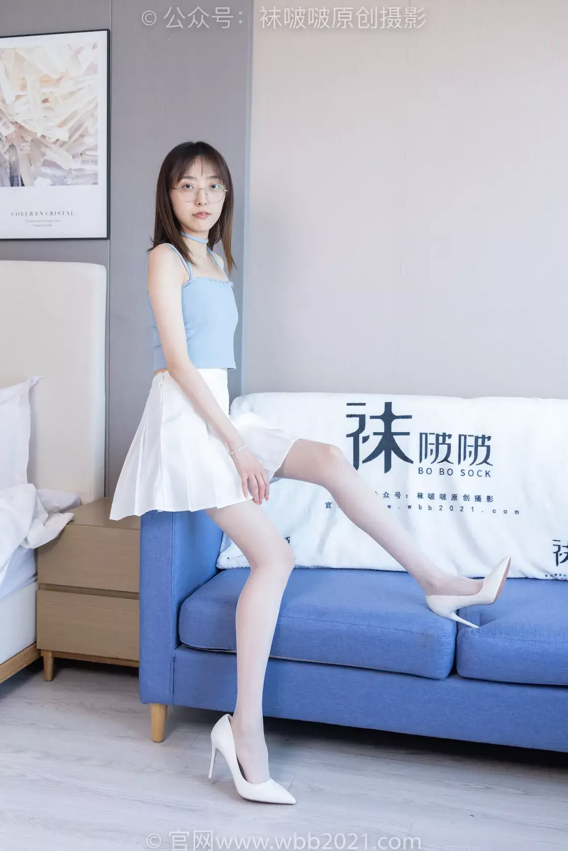 图片[3]-袜啵啵403期：稚予-高跟鞋、板鞋、波点黑丝（脚尖微加固款）、波点白丝（脚尖微加固款）-虎绰